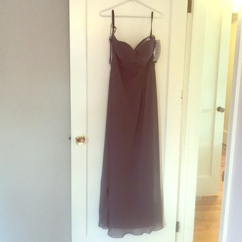 Bill levkoff dress never worn pewter